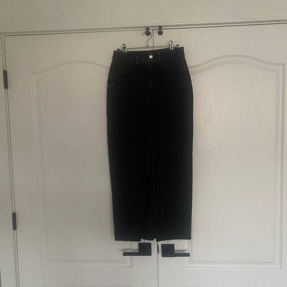 Express Black Denim maxi Skirt